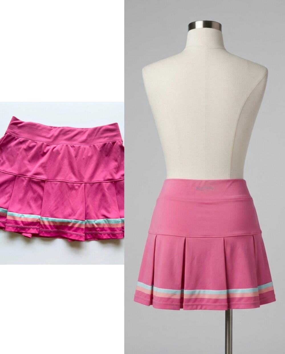 Court Haley Pink Pleated Tennis Skort Small Shorts Lining